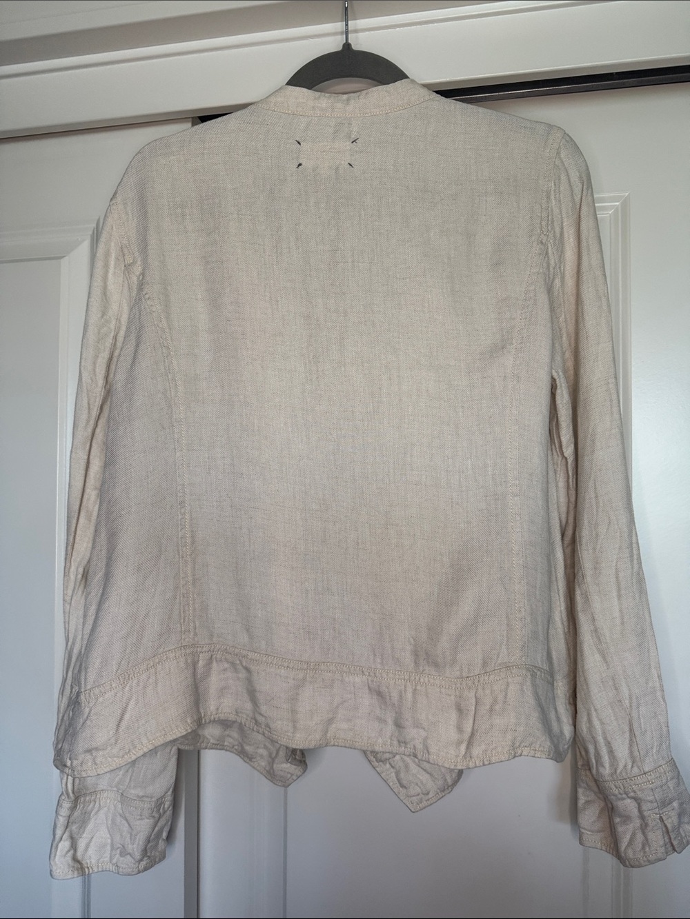 Lou & Grey Linen Open-Front Cream Jacket - Picture 5 of 5